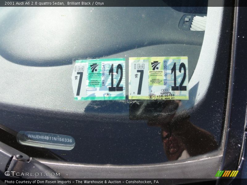 Brilliant Black / Onyx 2001 Audi A6 2.8 quattro Sedan