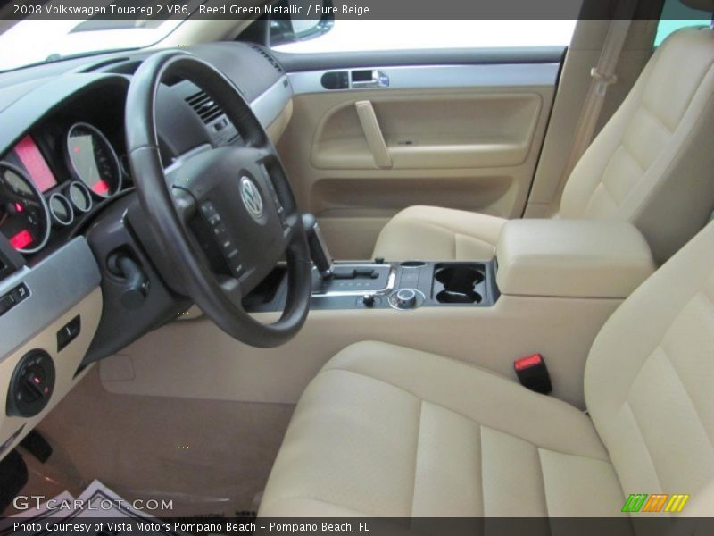 Reed Green Metallic / Pure Beige 2008 Volkswagen Touareg 2 VR6