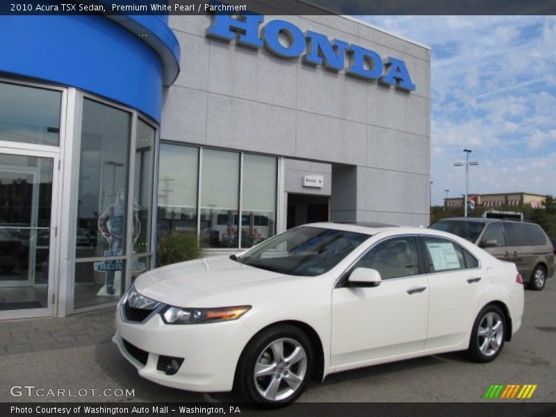 Premium White Pearl / Parchment 2010 Acura TSX Sedan