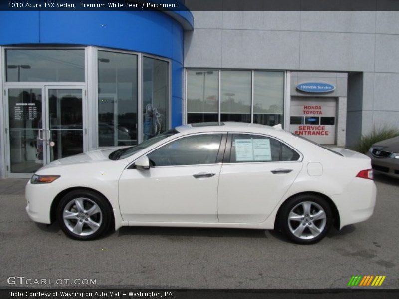 Premium White Pearl / Parchment 2010 Acura TSX Sedan