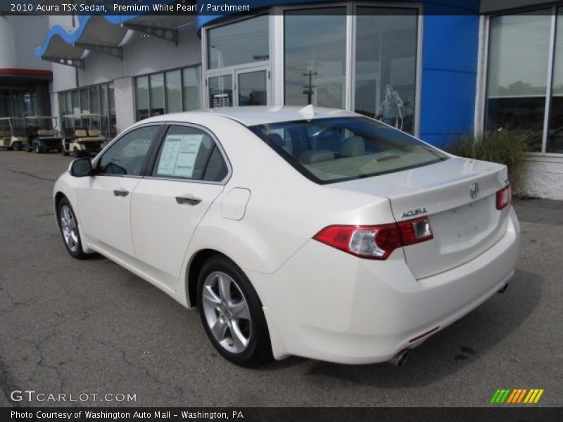 Premium White Pearl / Parchment 2010 Acura TSX Sedan