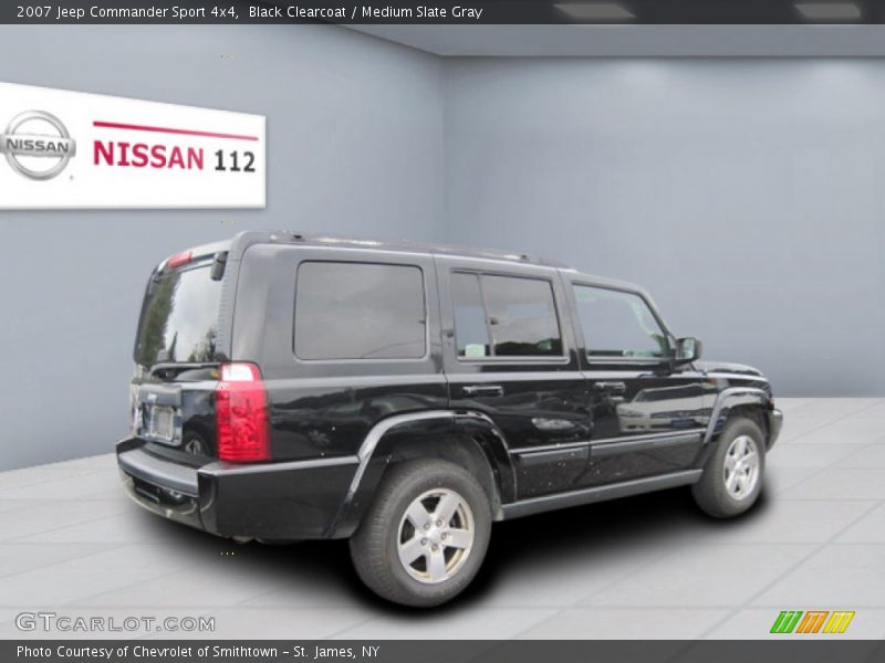 Black Clearcoat / Medium Slate Gray 2007 Jeep Commander Sport 4x4