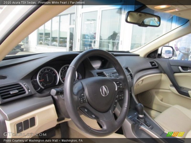 Premium White Pearl / Parchment 2010 Acura TSX Sedan