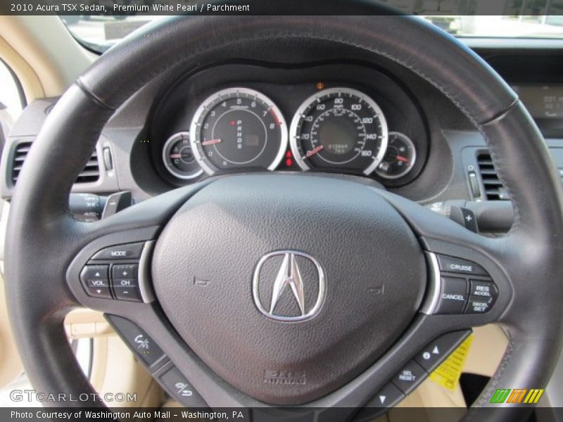 Premium White Pearl / Parchment 2010 Acura TSX Sedan