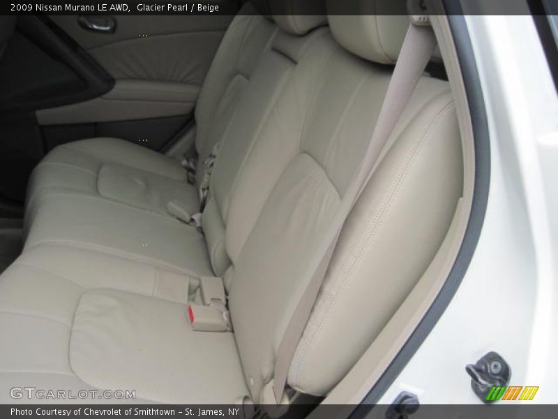 Glacier Pearl / Beige 2009 Nissan Murano LE AWD
