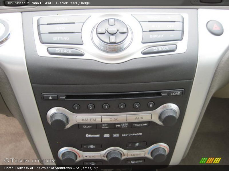 Glacier Pearl / Beige 2009 Nissan Murano LE AWD