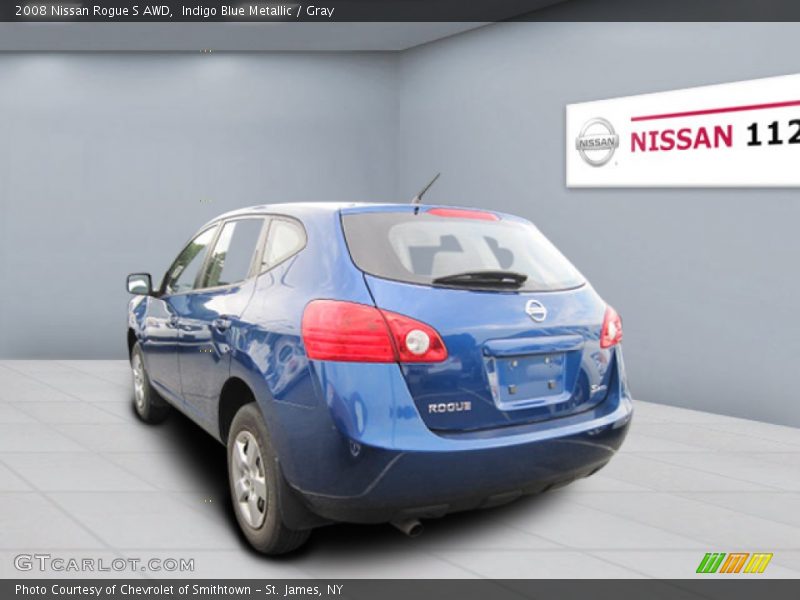 Indigo Blue Metallic / Gray 2008 Nissan Rogue S AWD