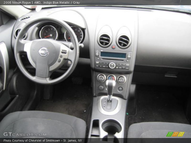 Indigo Blue Metallic / Gray 2008 Nissan Rogue S AWD