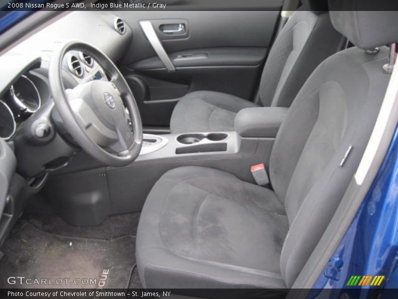 Indigo Blue Metallic / Gray 2008 Nissan Rogue S AWD