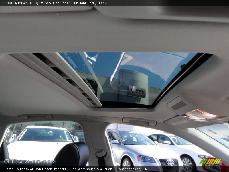 Brilliant Red / Black 2008 Audi A4 3.2 Quattro S-Line Sedan