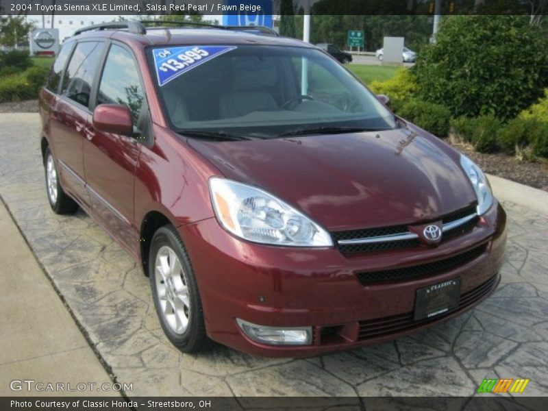 Salsa Red Pearl / Fawn Beige 2004 Toyota Sienna XLE Limited