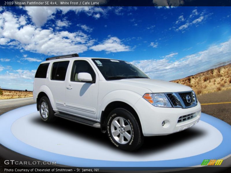 White Frost / Cafe Latte 2009 Nissan Pathfinder SE 4x4