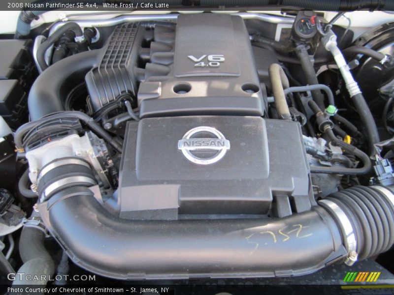 White Frost / Cafe Latte 2008 Nissan Pathfinder SE 4x4