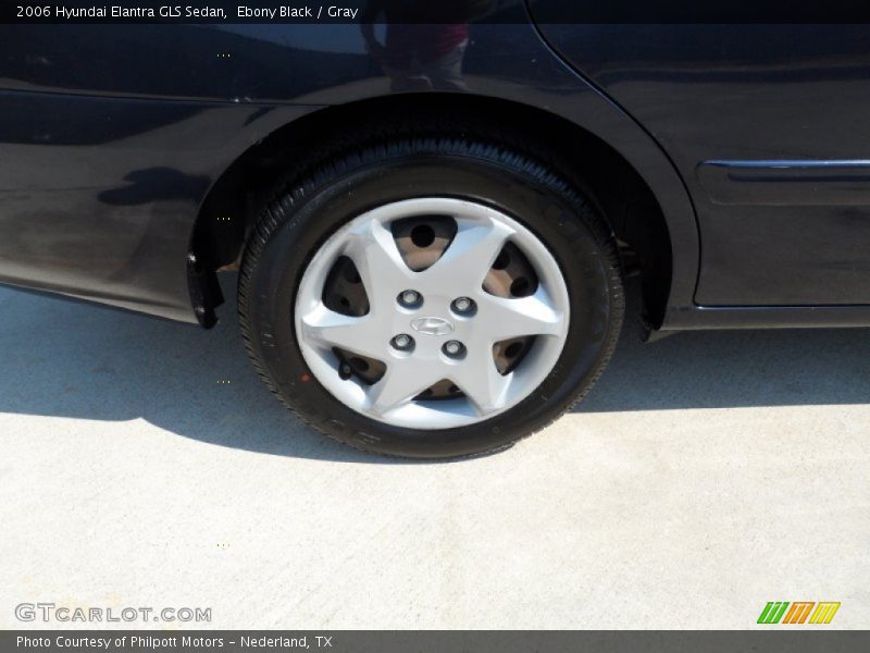 Ebony Black / Gray 2006 Hyundai Elantra GLS Sedan