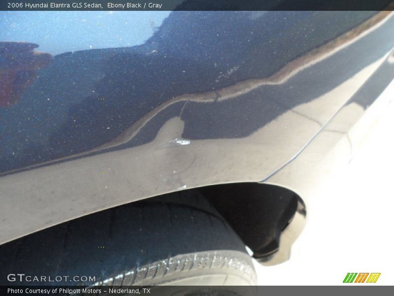 Ebony Black / Gray 2006 Hyundai Elantra GLS Sedan