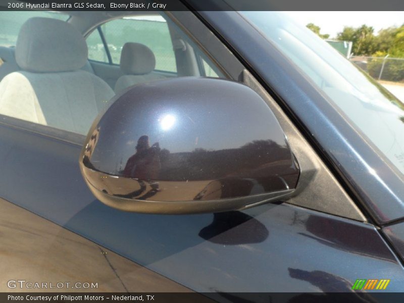 Ebony Black / Gray 2006 Hyundai Elantra GLS Sedan