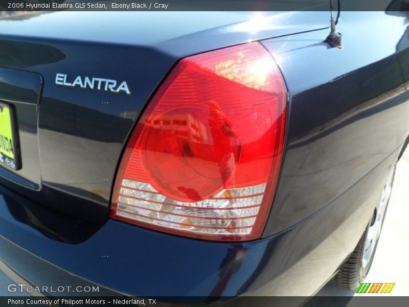 Ebony Black / Gray 2006 Hyundai Elantra GLS Sedan