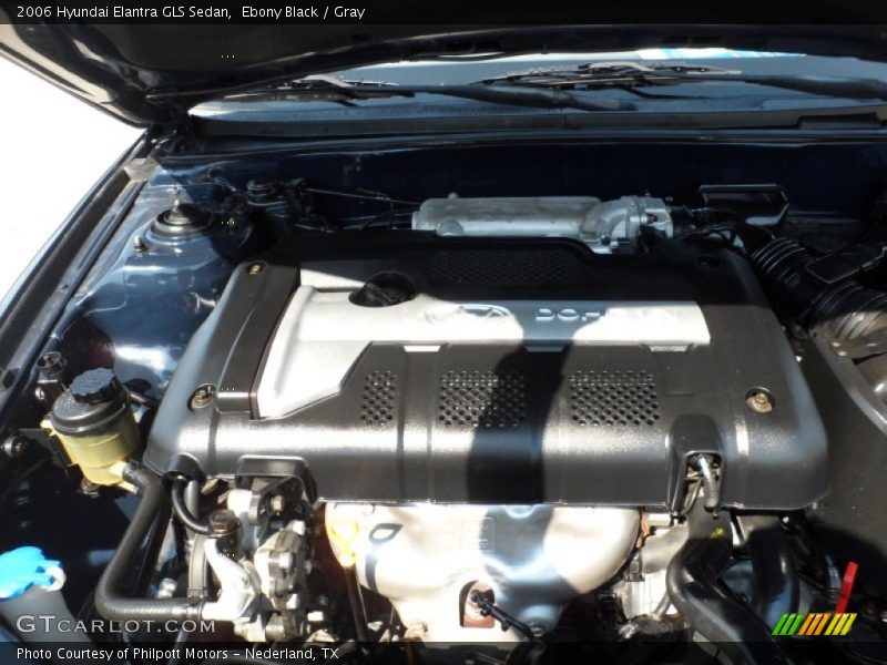 Ebony Black / Gray 2006 Hyundai Elantra GLS Sedan