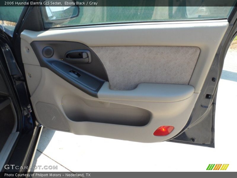 Ebony Black / Gray 2006 Hyundai Elantra GLS Sedan