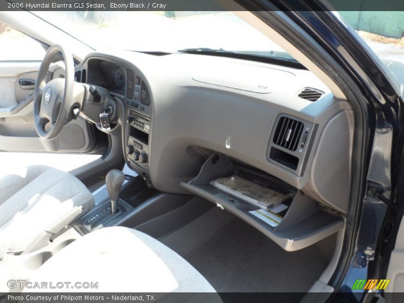 Ebony Black / Gray 2006 Hyundai Elantra GLS Sedan
