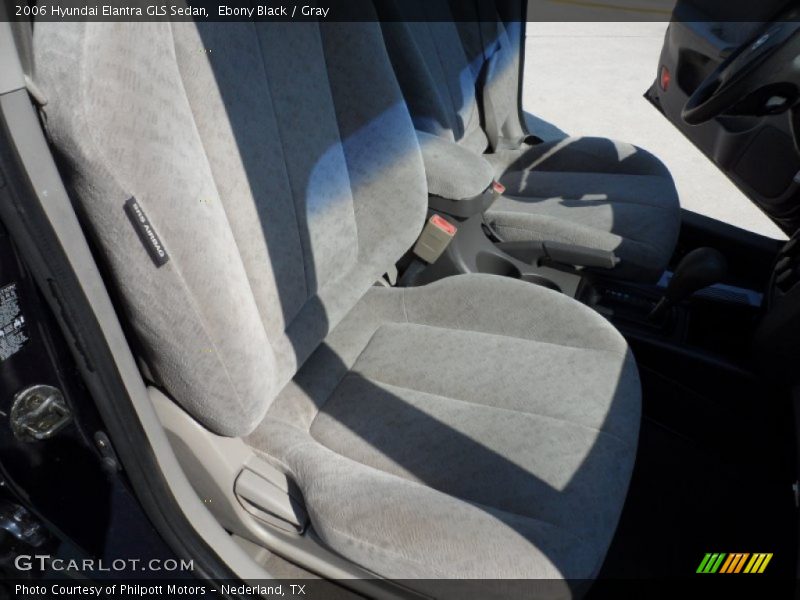 Ebony Black / Gray 2006 Hyundai Elantra GLS Sedan