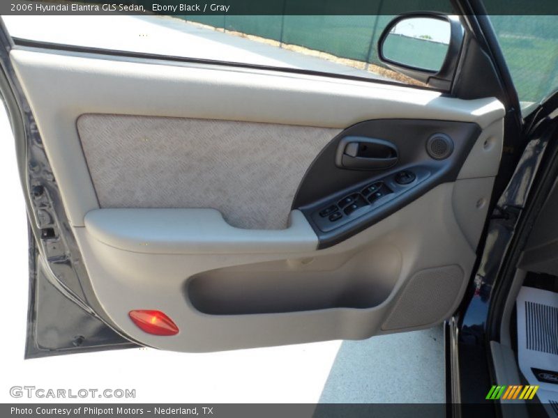 Ebony Black / Gray 2006 Hyundai Elantra GLS Sedan