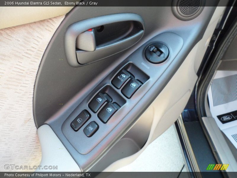 Ebony Black / Gray 2006 Hyundai Elantra GLS Sedan