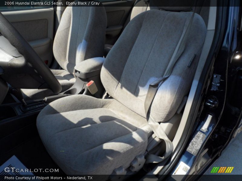 Ebony Black / Gray 2006 Hyundai Elantra GLS Sedan