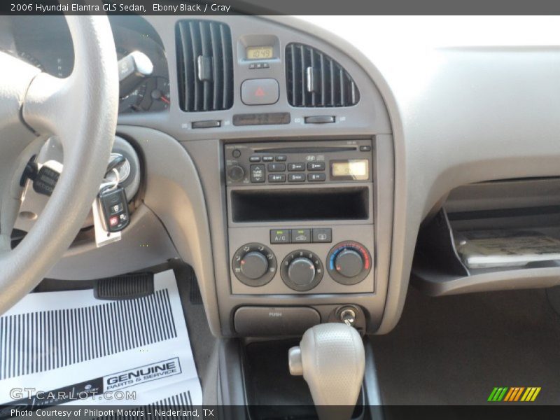 Ebony Black / Gray 2006 Hyundai Elantra GLS Sedan