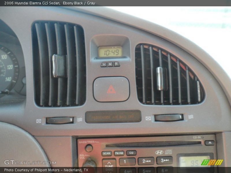 Ebony Black / Gray 2006 Hyundai Elantra GLS Sedan