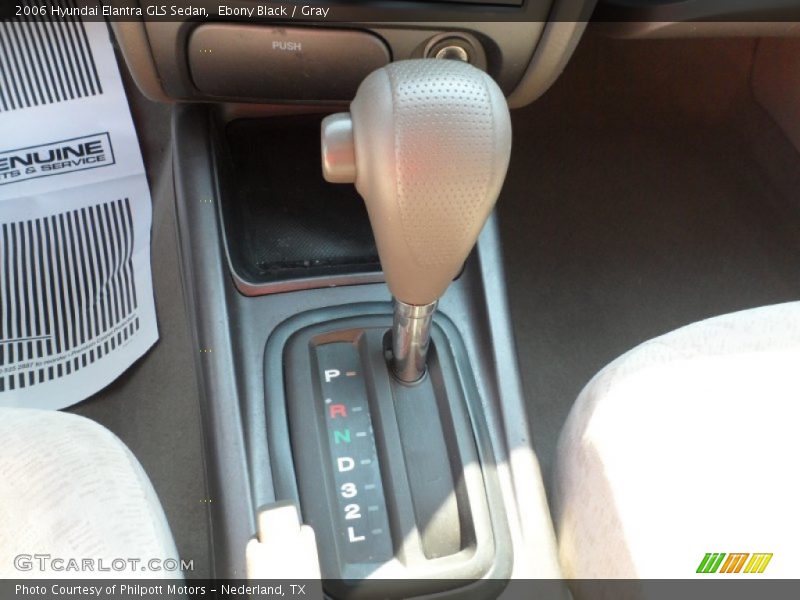 Ebony Black / Gray 2006 Hyundai Elantra GLS Sedan