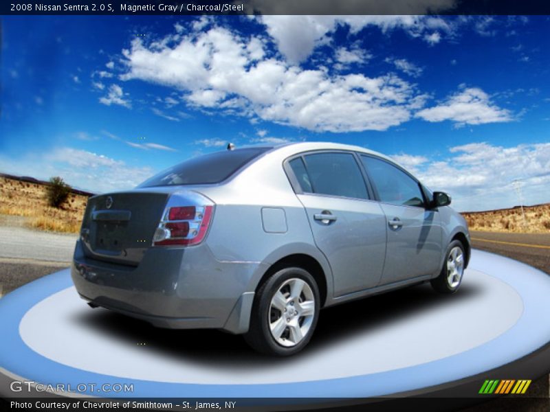 Magnetic Gray / Charcoal/Steel 2008 Nissan Sentra 2.0 S