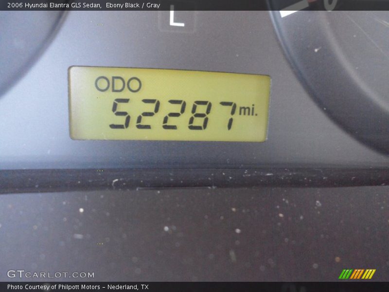 Ebony Black / Gray 2006 Hyundai Elantra GLS Sedan