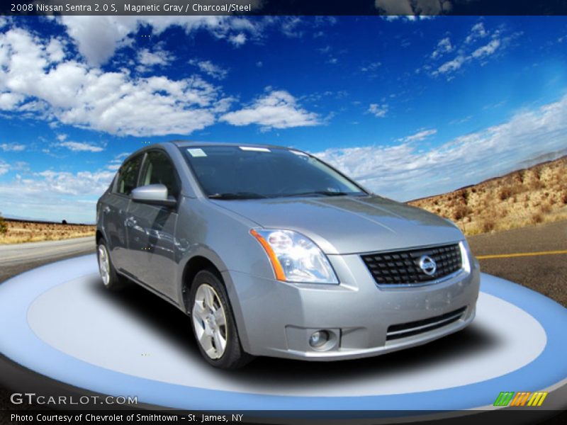 Magnetic Gray / Charcoal/Steel 2008 Nissan Sentra 2.0 S