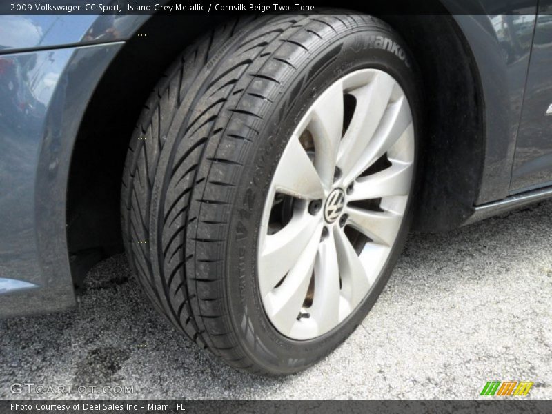 Island Grey Metallic / Cornsilk Beige Two-Tone 2009 Volkswagen CC Sport