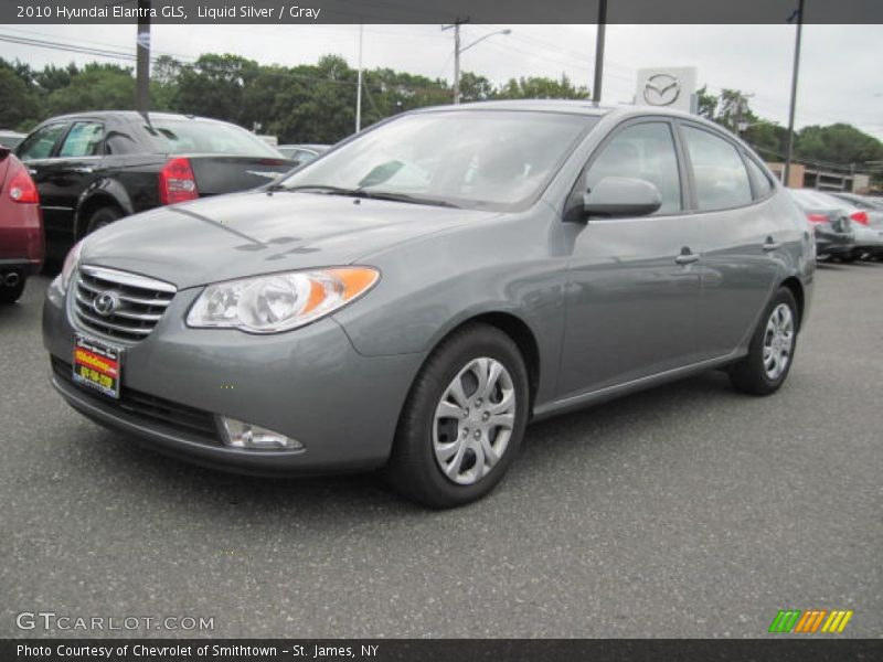 Liquid Silver / Gray 2010 Hyundai Elantra GLS