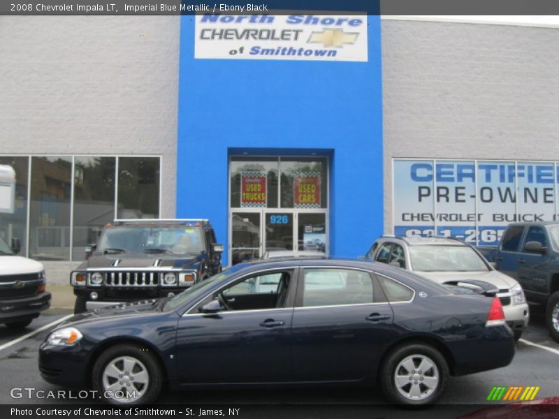 Imperial Blue Metallic / Ebony Black 2008 Chevrolet Impala LT