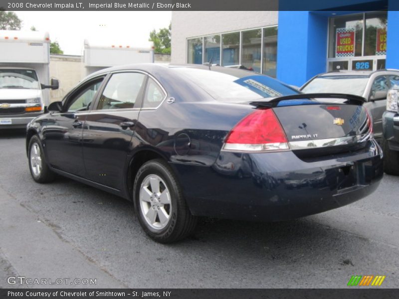Imperial Blue Metallic / Ebony Black 2008 Chevrolet Impala LT