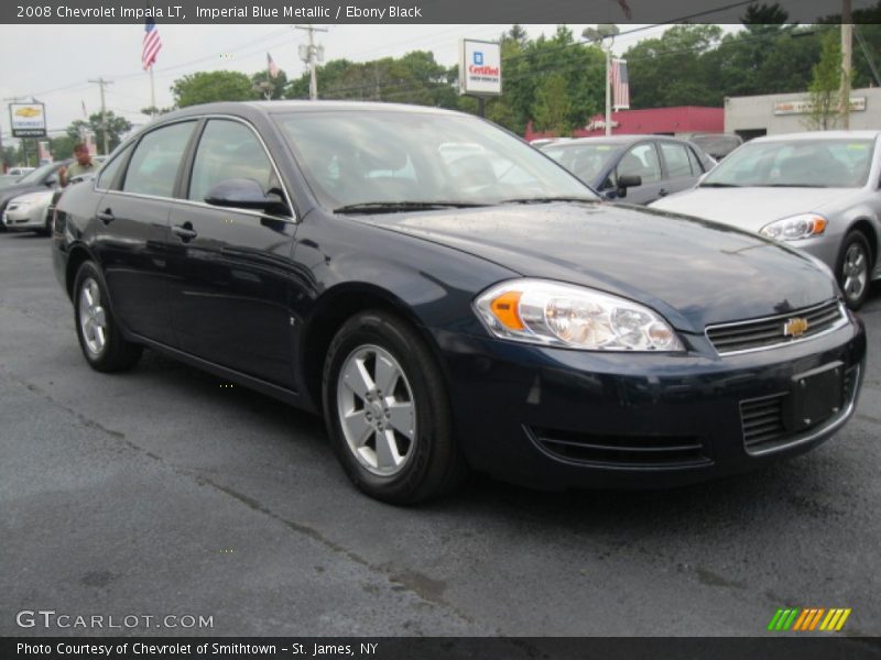 Imperial Blue Metallic / Ebony Black 2008 Chevrolet Impala LT