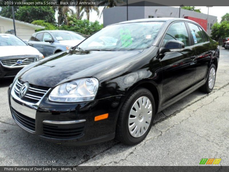 Black Uni / Anthracite 2009 Volkswagen Jetta S Sedan
