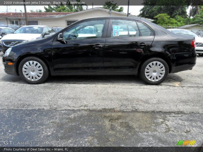 Black Uni / Anthracite 2009 Volkswagen Jetta S Sedan