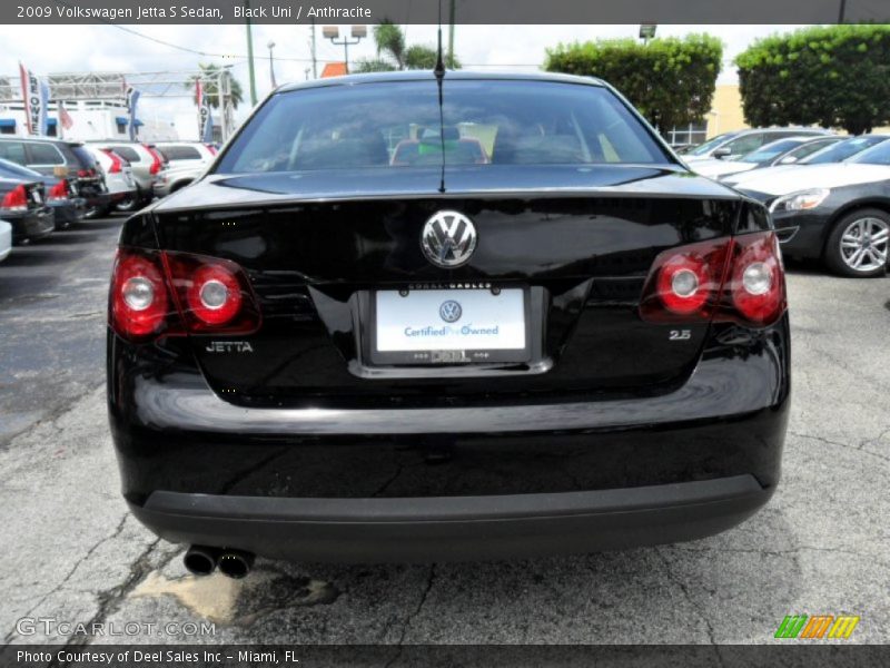 Black Uni / Anthracite 2009 Volkswagen Jetta S Sedan