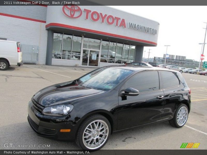Black / Titan Black 2011 Volkswagen Golf 2 Door