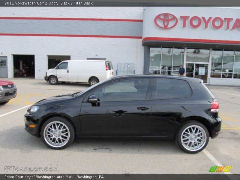 Black / Titan Black 2011 Volkswagen Golf 2 Door