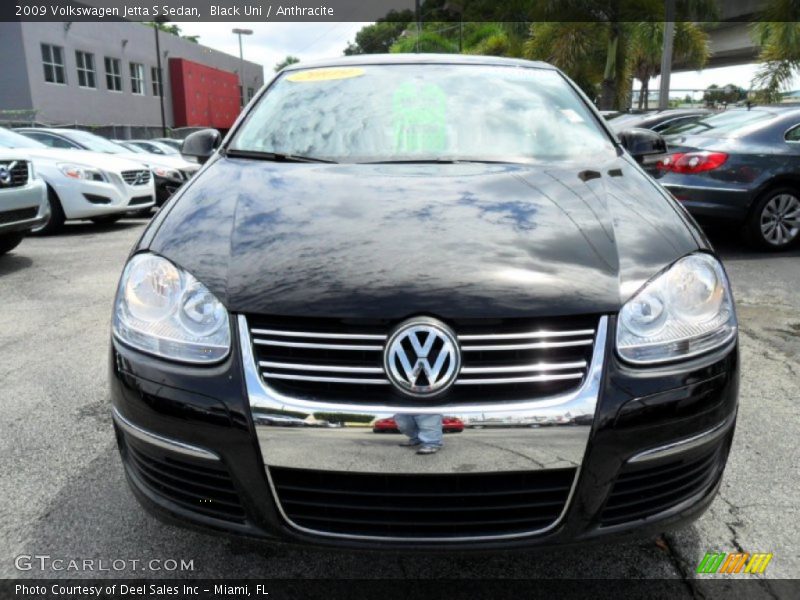 Black Uni / Anthracite 2009 Volkswagen Jetta S Sedan