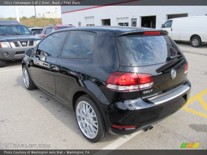 Black / Titan Black 2011 Volkswagen Golf 2 Door