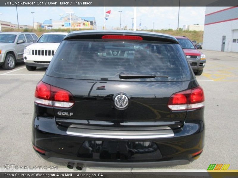 Black / Titan Black 2011 Volkswagen Golf 2 Door