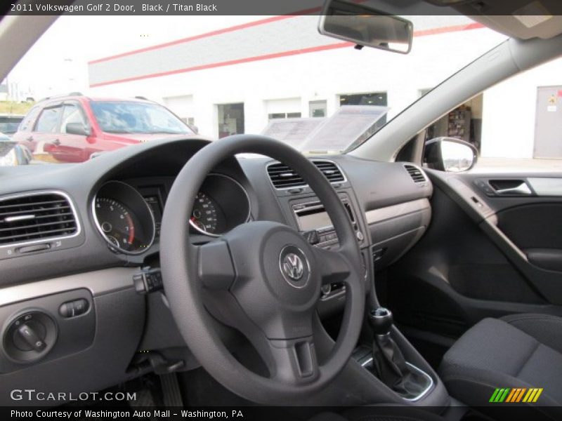 Black / Titan Black 2011 Volkswagen Golf 2 Door