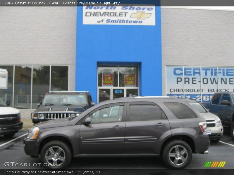 Granite Gray Metallic / Light Gray 2007 Chevrolet Equinox LT AWD