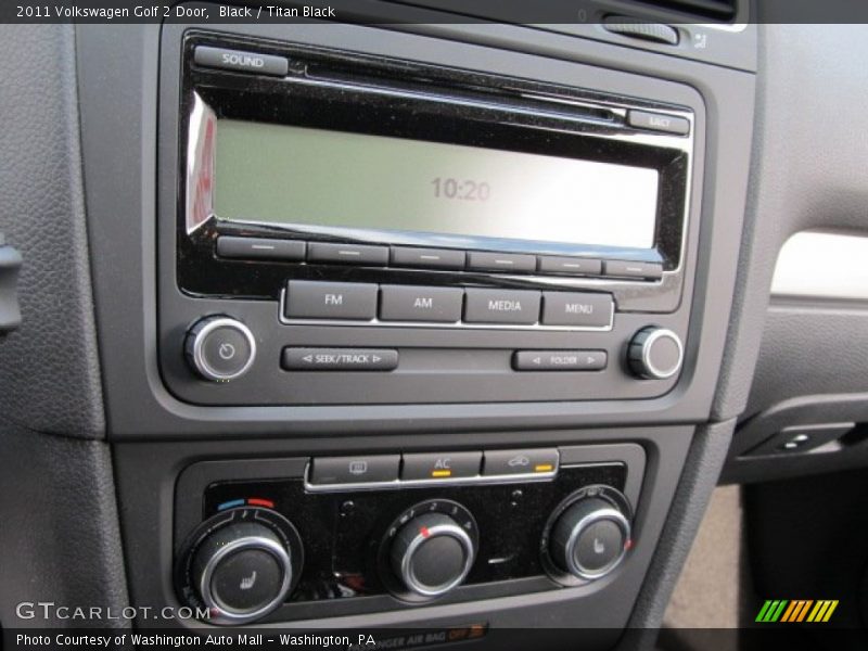 Black / Titan Black 2011 Volkswagen Golf 2 Door